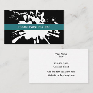 Tarjeta De Visita Paint Splash House Painter