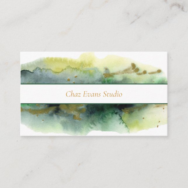 Tarjeta De Visita Paint Splatter Business Card (Anverso)