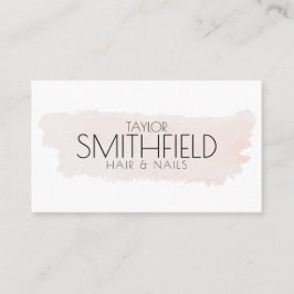 Tarjeta De Visita Paint Splatter Moderno Salon Nails Hair Makeup