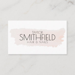 Tarjeta De Visita Paint Splatter Moderno Salon Nails Hair Makeup