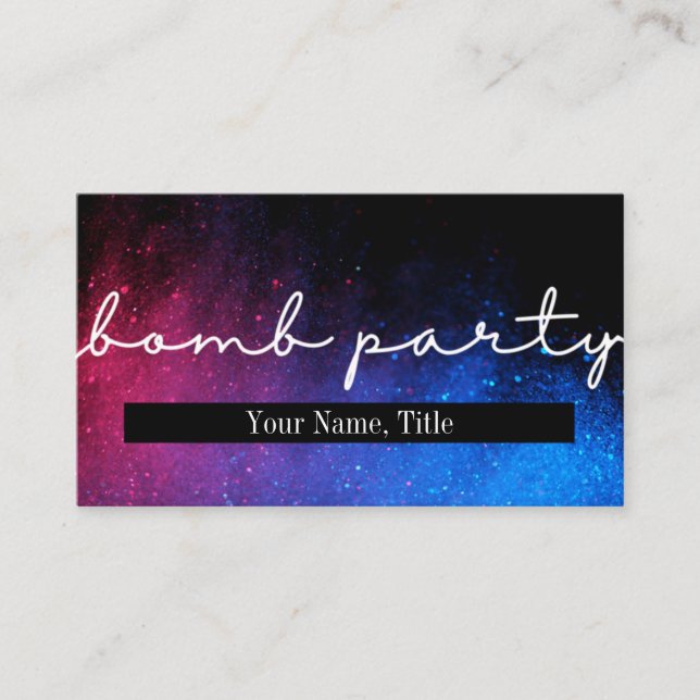 Tarjeta De Visita Paint Spray (Anverso)