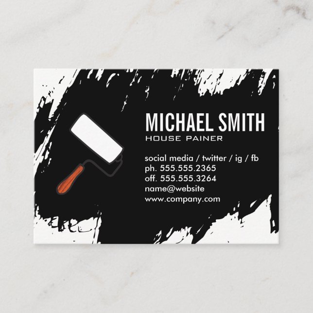 Tarjeta De Visita Paint Stokes (Anverso)