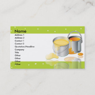 Tarjeta De Visita Paint Tins