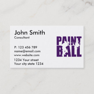 Tarjeta De Visita Paintball