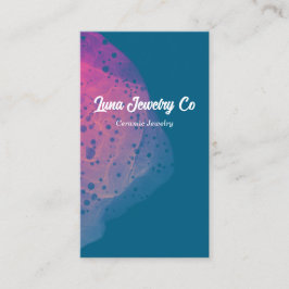 Tarjeta De Visita Painted Pink Rainbow Jewelry Business Card