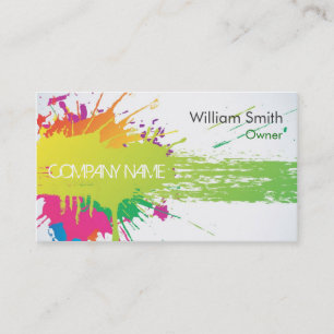 Tarjeta De Visita Painter Business Card