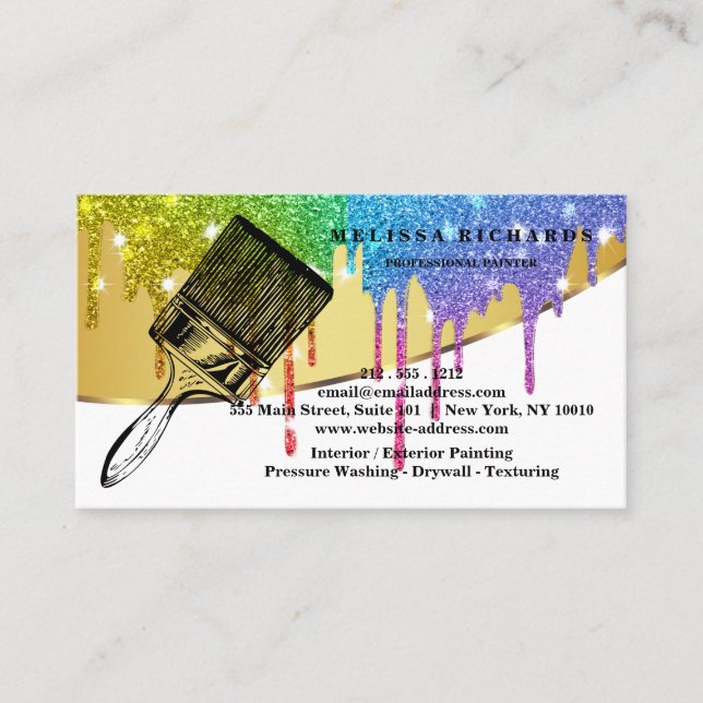 Tarjeta De Visita Painter Business Card (Anverso)