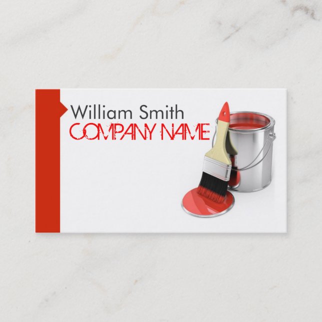 Tarjeta De Visita Painter Business Card (Anverso)