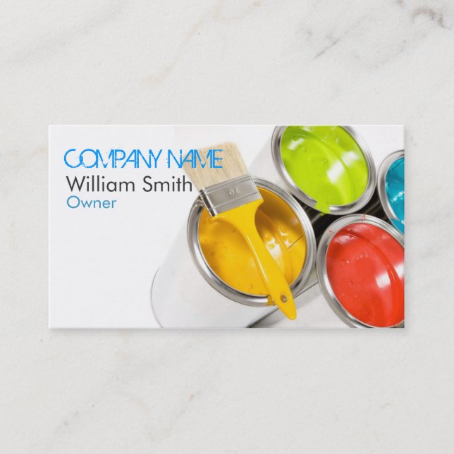 Tarjeta De Visita Painter Business Card (Anverso)