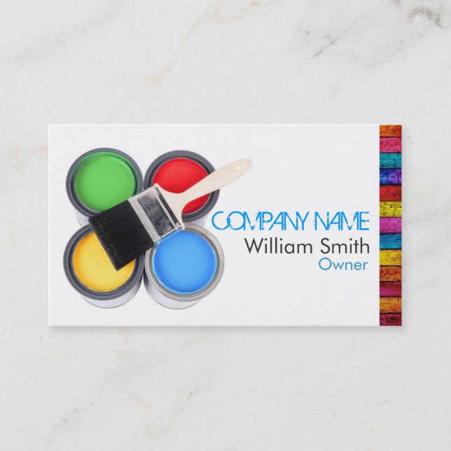 Tarjeta De Visita Painter Business Card (Anverso)