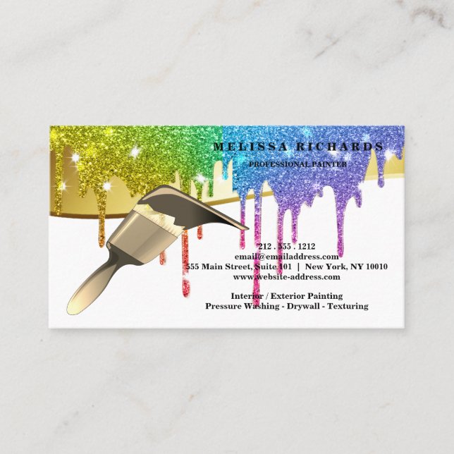 Tarjeta De Visita Painter Business Card (Anverso)