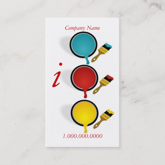 Tarjeta De Visita Painter Company (Anverso)