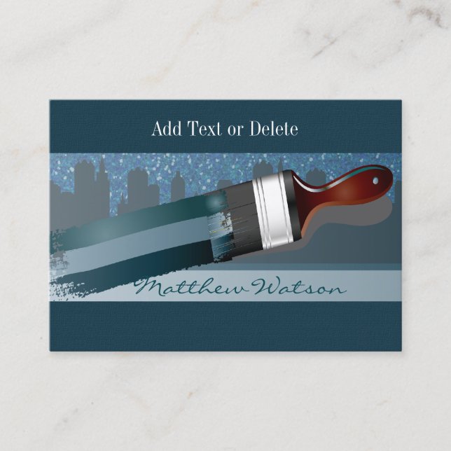 Tarjeta De Visita Painter / Designer / City Planner (Anverso)