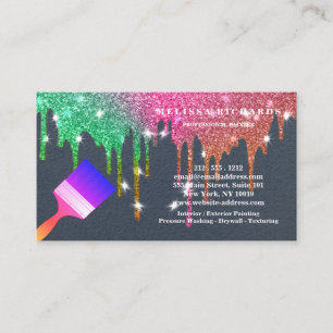 Tarjeta De Visita Painter Gold Drin