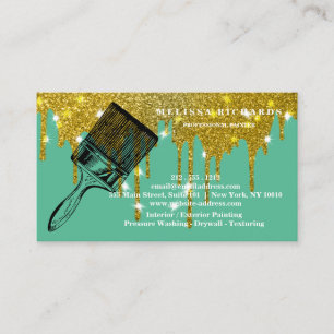 Tarjeta De Visita Painter Gold Drin