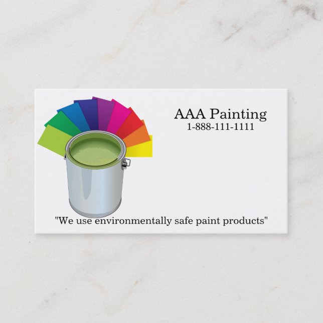 Tarjeta De Visita Painting Company (Anverso)