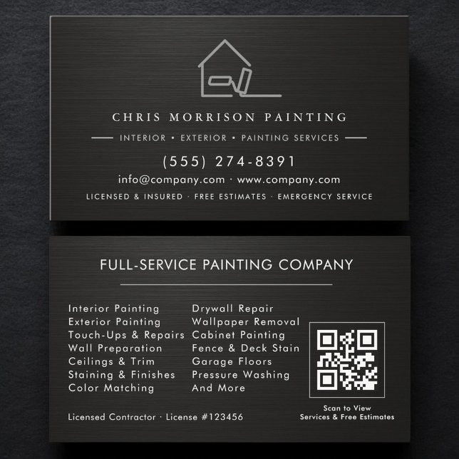 Tarjeta De Visita Painting Service Contractor QR Code (Subido por el creador)