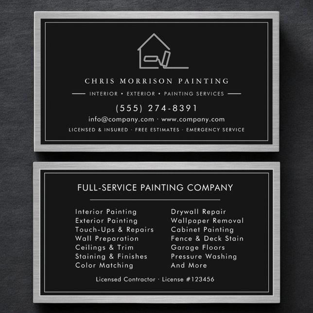 Tarjeta De Visita Painting Service House Painter (Subido por el creador)