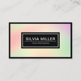 Tarjeta De Visita Pais holográfico moderno profesional