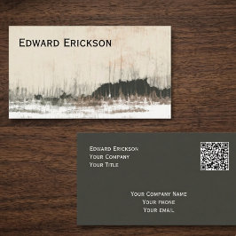 Tarjeta De Visita Paisaje abstracto minimalista moderno