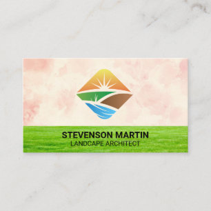 Tarjeta De Visita Paisaje   Césped