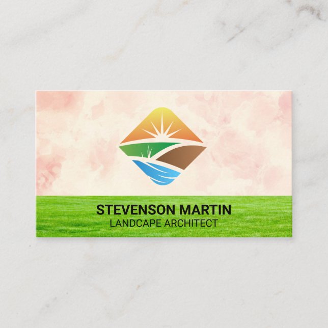 Tarjeta De Visita Paisaje | Césped (Anverso)