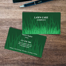 Tarjeta De Visita Paisaje cuidado del césped jardín profesional mode