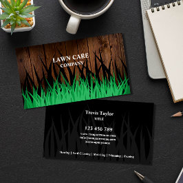 Tarjeta De Visita Paisaje cuidado del césped jardín profesional mode
