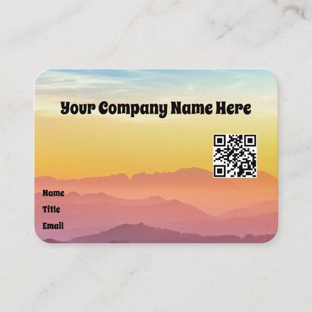 Tarjeta De Visita Paisaje de belleza (Anverso)