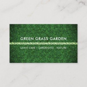 Tarjeta De Visita Paisaje de césped de jardín de arena