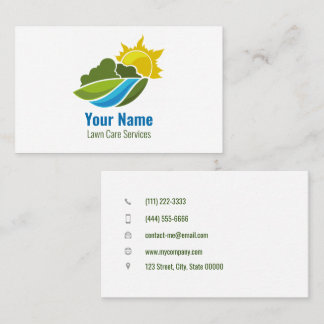 Tarjeta De Visita paisaje de cuidado de césped de personalizable