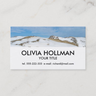 Tarjeta De Visita Paisaje de dunas de invierno