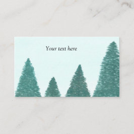 Tarjeta De Visita Paisaje de hoja perenne