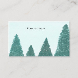 Tarjeta De Visita Paisaje de hoja perenne