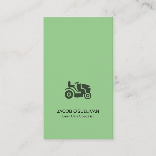 Tarjeta De Visita Paisaje de jardinería de labranza para cuidado de  (Anverso)