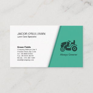 Tarjeta De Visita Paisaje de jardinería de labranza para cuidado de 