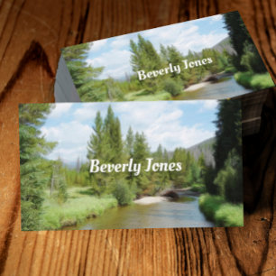 Tarjeta De Visita paisaje de montaña de la naturaleza