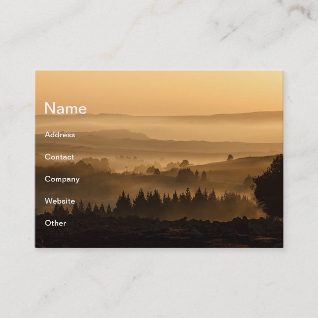 Tarjeta De Visita Paisaje de Sunset (Anverso)