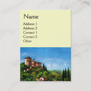 TARJETA DE VISITA PAISAJE DE TOSCANA