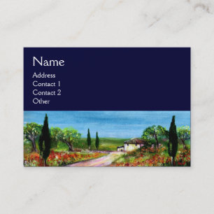 TARJETA DE VISITA PAISAJE DE TOSCANA 4