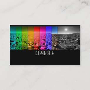 Tarjeta De Visita Paisaje del desierto con máscaras coloridas