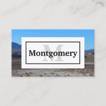 Paisaje del desierto de California con nombre y mo