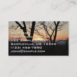 Tarjeta De Visita Paisaje del Parque Nacional Shenandoah Sunset