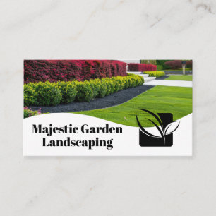 Tarjeta De Visita Paisaje en la parte delantera del jardín