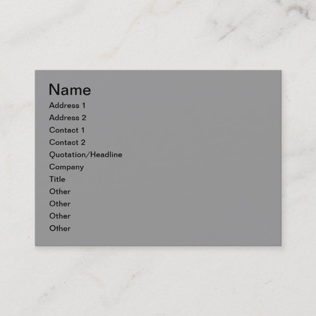 Tarjeta De Visita Paisaje invernal (Anverso)