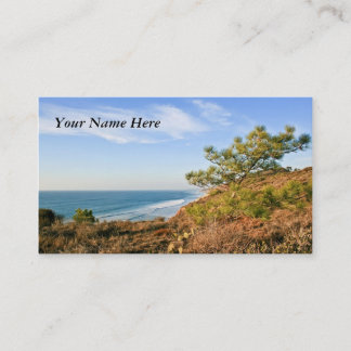 Tarjeta De Visita Paisaje marino de California