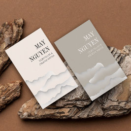 Tarjeta De Visita Paisaje moderno Minimalista