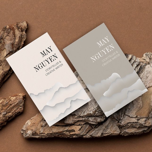 Tarjeta De Visita Paisaje moderno Minimalista (Modern Landscape Minimalist Business Card)