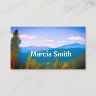 Tarjeta De Visita paisaje montañoso personalizado de arte natural