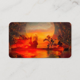 Tarjeta De Visita Paisaje oriental
